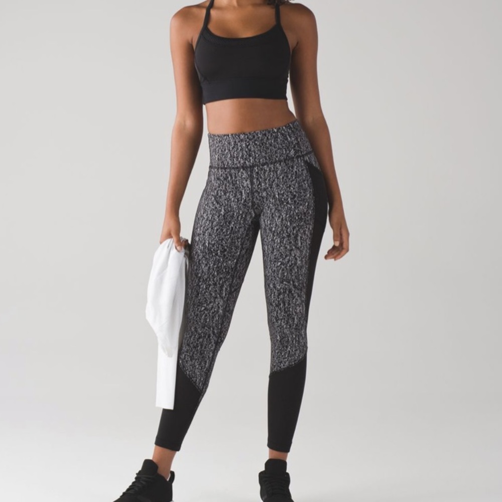 Lululemon Women’s Fit Physique Tight Black/White 2